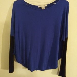 Blue and black shirt